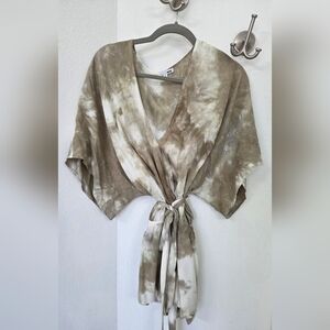 Tie-Dye V-Neck Women Romper